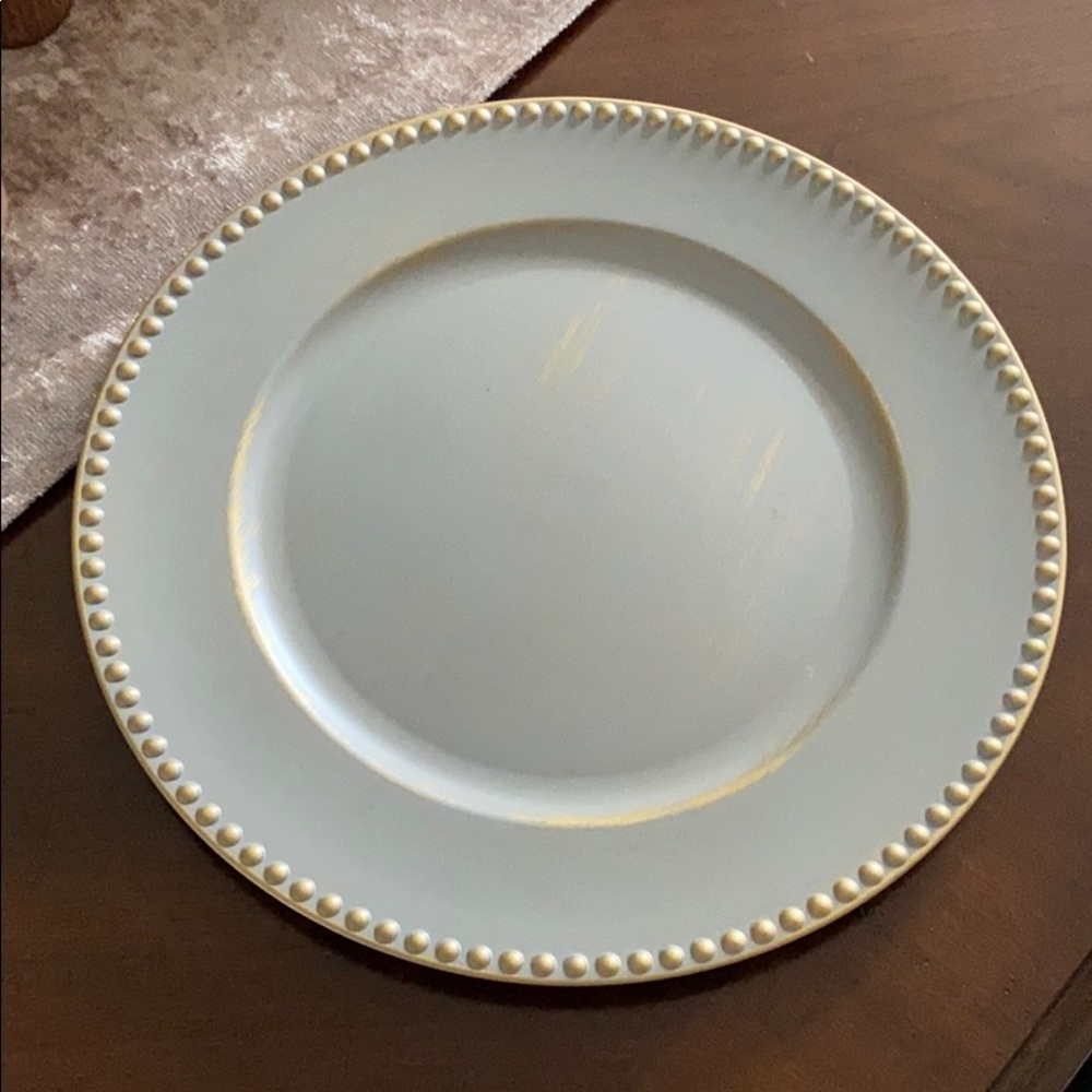 Grey and Gold Chargers - Wedding or Event
